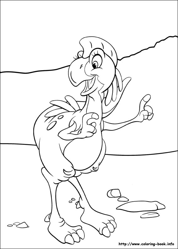 Plansa de colorat cu Dinozauri 71 170
